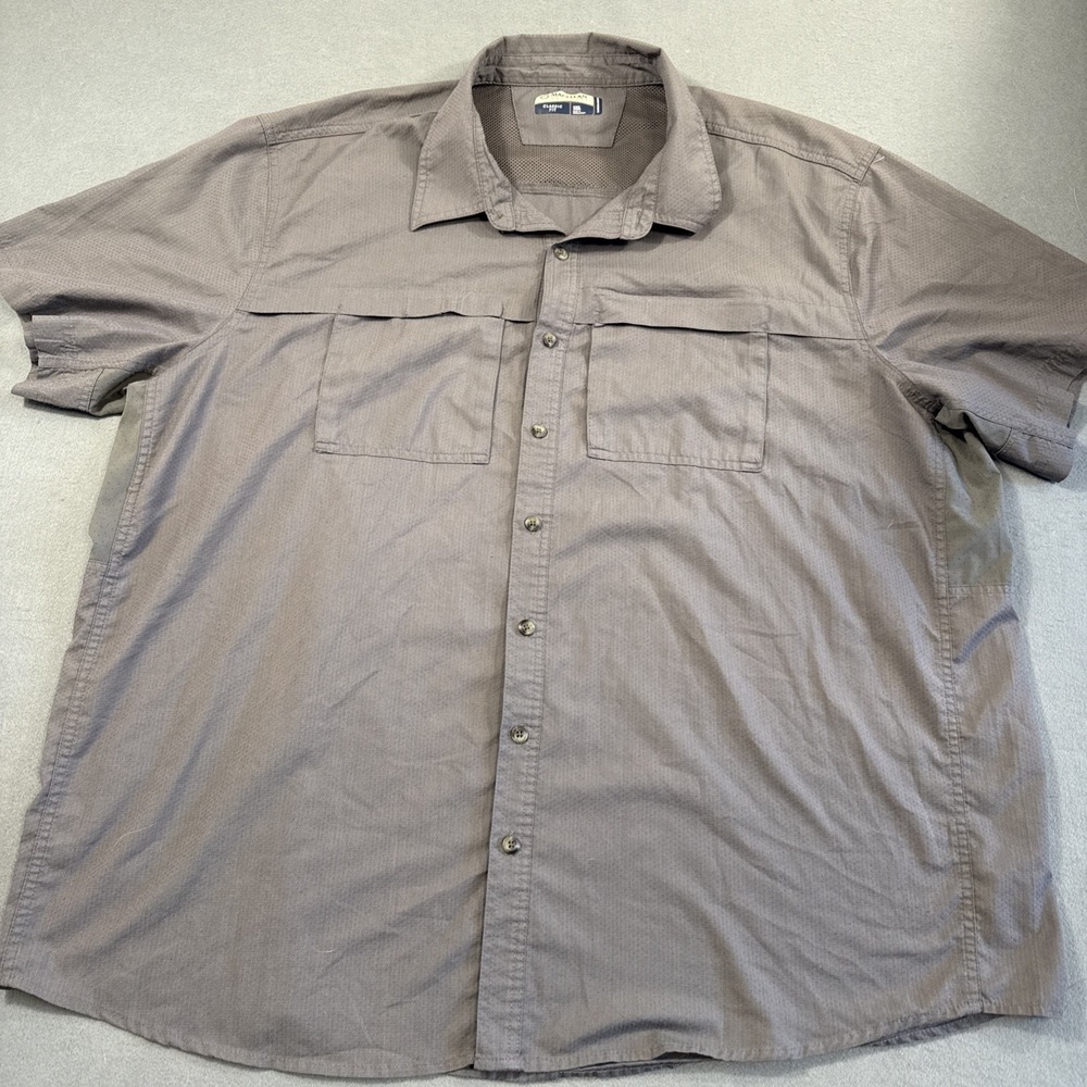 Magellan Fishing Gear Shirt Mens 3XL CLASSIC Fit GRAY Short Sleeve Vented
